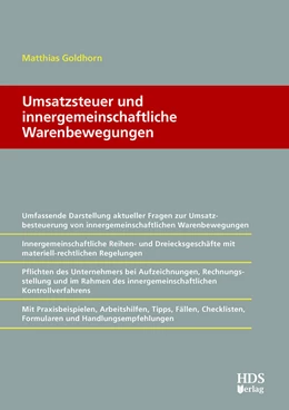 Abbildung von Goldhorn | Umsatzsteuer und innergemeinschaftliche Warenbewegungen | 1. Auflage | 2017 | beck-shop.de