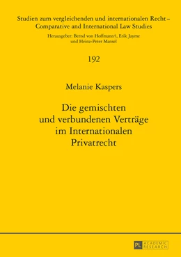 Abbildung von Kaspers | Die gemischten und verbundenen Verträge im Internationalen Privatrecht | 1. Auflage | 2015 | 192 | beck-shop.de