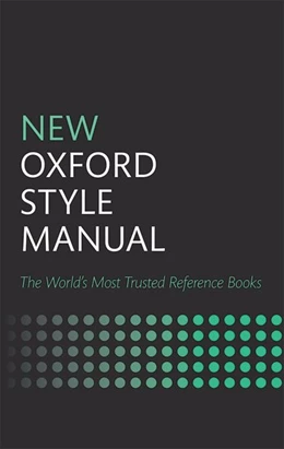 Abbildung von Ritter | New Oxford Style Manual | 3. Auflage | 2016 | beck-shop.de