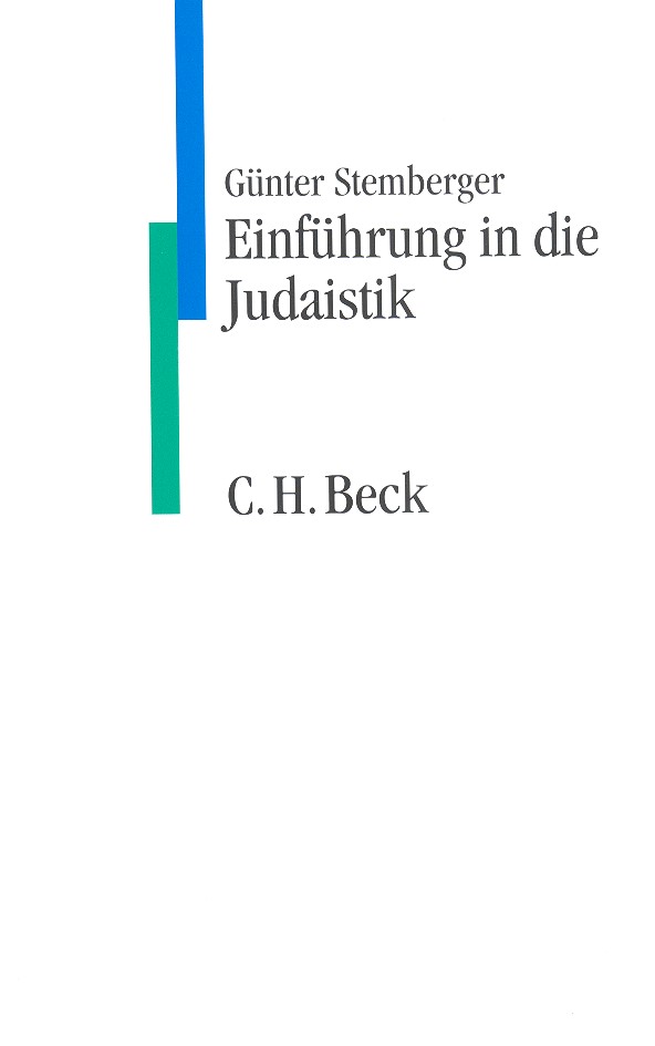 Cover: Stemberger, Günter, Einführung in die Judaistik