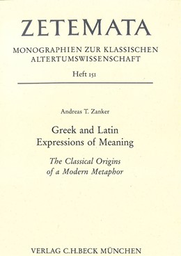 Cover:, Greek and Latin Expressions of Meaning