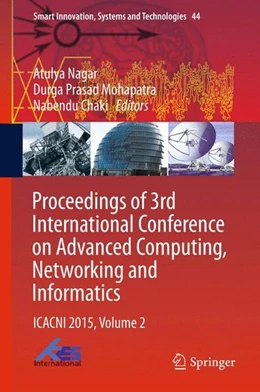Abbildung von Nagar / Mohapatra | Proceedings of 3rd International Conference on Advanced Computing, Networking and Informatics | 1. Auflage | 2015 | beck-shop.de