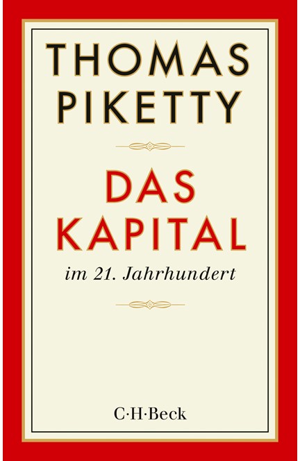 Cover: Thomas Piketty, Das Kapital im 21. Jahrhundert