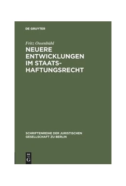 Abbildung von Ossenbühl | Neuere Entwicklungen im Staatshaftungsrecht | 1. Auflage | 1984 | 90 | beck-shop.de