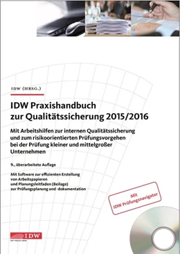 Abbildung von Institut der Wirtschaftsprüfer (IDW) | IDW Praxishandbuch zur Qualitätssicherung 2015/2016 | 9. Auflage | 2015 | beck-shop.de