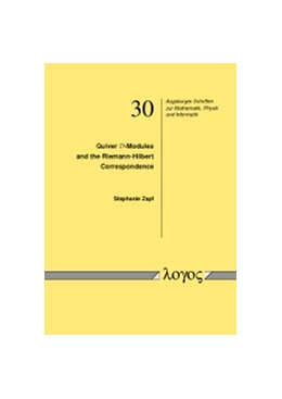 Abbildung von Zapf | Quiver D-Modules and the Riemann-Hilbert Correspondence | 1. Auflage | 2015 | 30 | beck-shop.de