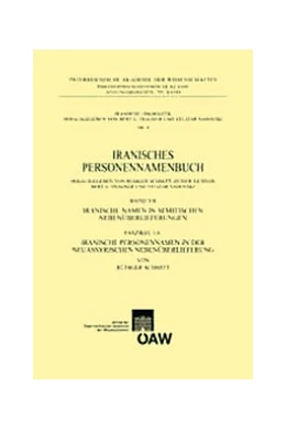 Abbildung von Fragner / Sadovski | Iranisches Personennamenbuch Band VII: Iranische Namen in semitischen Nebenüberlieferungen | 1. Auflage | 2009 | 6 | beck-shop.de
