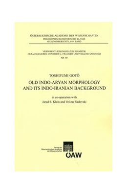 Abbildung von Goto | Old Indo-aryan Morphology and its Indo-iranian Background | 1. Auflage | 2014 | 60 | beck-shop.de