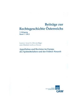 Abbildung von Auer / Ortlieb | Beiträge zur Rechtsgeschichte Österreichs 3. Jahrgang Band 1/2013 | 1. Auflage | 2013 | beck-shop.de