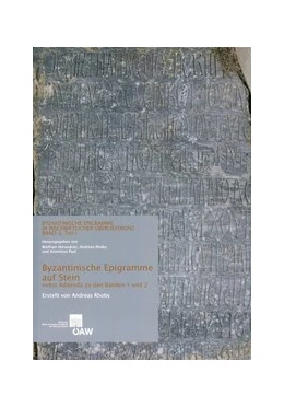 Abbildung von Rhoby | Byzantinische Epigramme auf Stein nebst Addenda zu den Bänden 1 und 2 | 1. Auflage | 2014 | 474 | beck-shop.de
