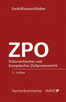 Abbildung von Fucik / Klauser | Österreichisches und Europäisches Zivilprozessrecht - ZPO | 12. Auflage | 2015 | beck-shop.de