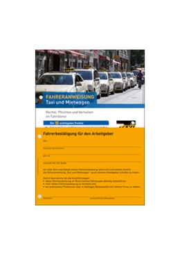 Abbildung von Fahreranweisung Taxi und Mietwagen | 1. Auflage | | beck-shop.de