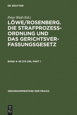 Abbildung von Gollwitzer | §§ 213-295 | 25. Auflage | 2001 | beck-shop.de