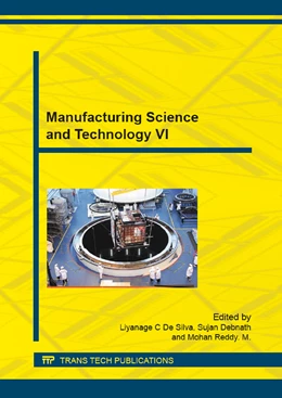 Abbildung von De Silva | Manufacturing Science and Technology VI | 1. Auflage | 2015 | beck-shop.de