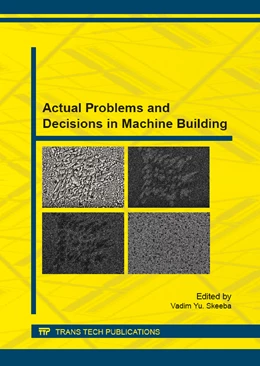 Abbildung von Skeeba | Actual Problems and Decisions in Machine Building | 1. Auflage | 2015 | beck-shop.de