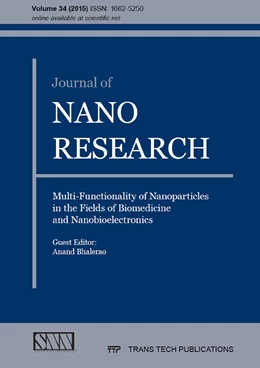 Abbildung von Bhalerao | Journal of Nano Research Vol. 34 | 1. Auflage | 2015 | beck-shop.de