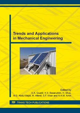 Abbildung von Quadir / Basaruddin | Trends and Applications in Mechanical Engineering | 1. Auflage | 2015 | Volume 786 | beck-shop.de