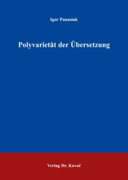 Abbildung von Panasiuk | Polyvarietät der Übersetzung | 1. Auflage | 2016 | 12 | beck-shop.de