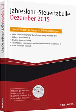 Abbildung von Jahreslohn-Steuertabelle 2015 | 1. Auflage | 2015 | beck-shop.de