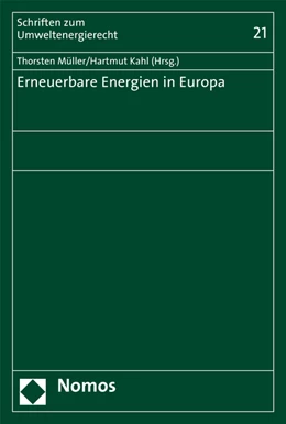 Abbildung von Müller / Kahl (Hrsg.) | Erneuerbare Energien in Europa | 1. Auflage | 2015 | Band 21 | beck-shop.de