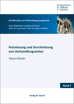 Abbildung von Becker | Festsetzung und Durchsetzung von Verhandlungszielen | 1. Auflage | 2016 | 2 | beck-shop.de