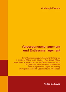 Abbildung von Zawade | Versorgungsmanagement und Entlassmanagement | 1. Auflage | 2016 | 51 | beck-shop.de
