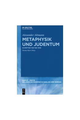 Abbildung von Altmann / Meyer | Metaphysik und Judentum | 1. Auflage | 2021 | 4 | beck-shop.de