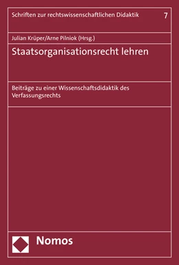 Abbildung von Krüper / Pilniok | Staatsorganisationsrecht lehren | 1. Auflage | 2016 | 7 | beck-shop.de