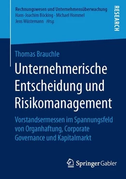Abbildung von Brauchle | Unternehmerische Entscheidung und Risikomanagement | 1. Auflage | 2015 | beck-shop.de