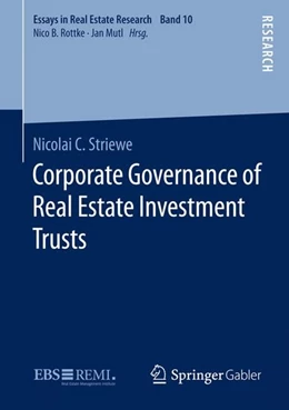 Abbildung von Striewe | Corporate Governance of Real Estate Investment Trusts | 1. Auflage | 2015 | beck-shop.de