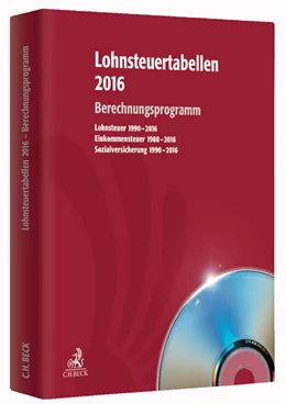 Abbildung von Lohnsteuertabellen 2016 • CD-ROM | 1. Auflage | | beck-shop.de