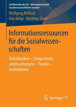 Abbildung von Mallock / Riege | Informationsressourcen für die Sozialwissenschaften | 1. Auflage | 2015 | beck-shop.de