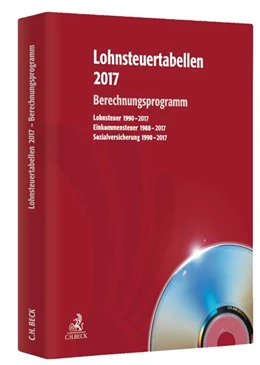 Abbildung von Lohnsteuertabellen 2017 • CD-ROM | 1. Auflage | 2017 | beck-shop.de