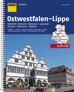 Abbildung von ADAC Stadtatlas Ostwestfalen-Lippe mit Bielefeld, Detmold, Gütersloh, Lippstadt 1 : 20 000 | 9. Auflage | 2015 | beck-shop.de