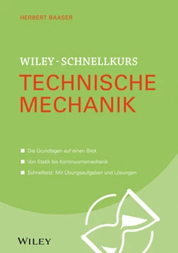 Abbildung von Baaser | Wiley-Schnellkurs Technische Mechanik | 1. Auflage | 2025 | beck-shop.de