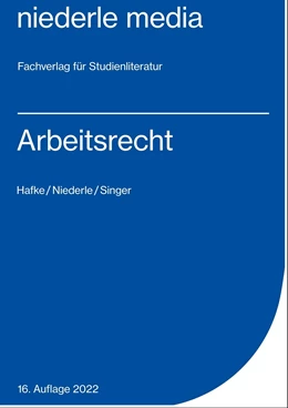 Abbildung von Hafke / Niederle | Arbeitsrecht | 11. Auflage | 2022 | beck-shop.de