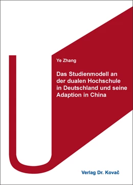 Abbildung von Zhang | Das Studienmodell an der dualen Hochschule in Deutschland und seine Adaption in China | 1. Auflage | 2016 | 53 | beck-shop.de