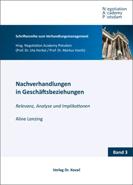 Abbildung von Lenzing | Nachverhandlungen in Geschäftsbeziehungen | 1. Auflage | 2016 | 3 | beck-shop.de