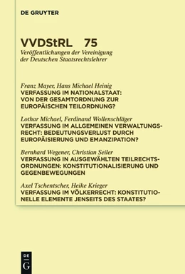 Abbildung von Mayer / Heinig | Verfassung als Ordnungskonzept | 1. Auflage | 2016 | 75 | beck-shop.de