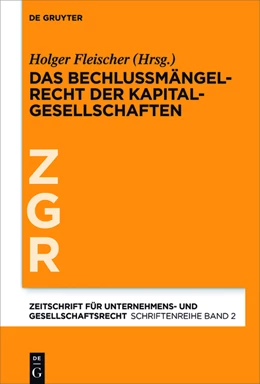 Abbildung von Fleischer | Das Beschlussmängelrecht der Kapitalgesellschaften | 1. Auflage | 2025 | 2 | beck-shop.de
