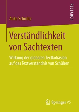 Abbildung von Schmitz | Verständlichkeit von Sachtexten | 1. Auflage | 2015 | beck-shop.de