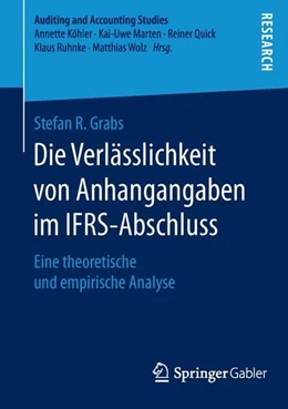 Abbildung von Grabs | Die Verlässlichkeit von Anhangangaben im IFRS-Abschluss | 1. Auflage | 2015 | beck-shop.de