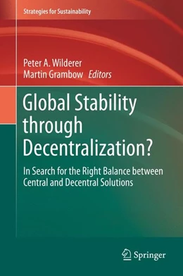 Abbildung von Wilderer / Grambow | Global Stability through Decentralization? | 1. Auflage | 2015 | beck-shop.de