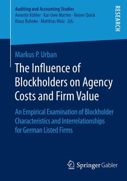Abbildung von P. Urban | The Influence of Blockholders on Agency Costs and Firm Value | 1. Auflage | 2015 | beck-shop.de