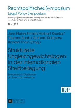 Abbildung von Kleinschmidt / Kronke | Strukturelle Ungleichgewichtslagen in der internationalen Streitbeilegung | 1. Auflage | 2015 | 17 | beck-shop.de