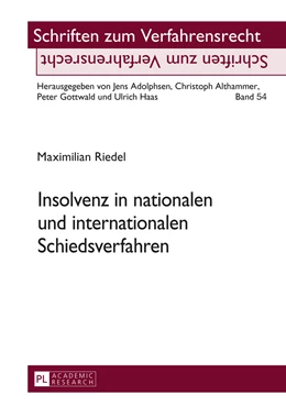 Abbildung von Riedel | Insolvenz in nationalen und internationalen Schiedsverfahren | 1. Auflage | 2015 | 54 | beck-shop.de