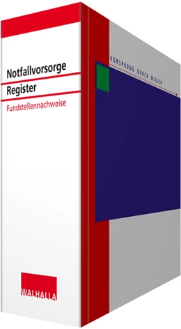 Abbildung von Walhalla Fachredaktion | Notfallvorsorge Registerband • ohne Aktualisierungsservice | 1. Auflage | 2023 | beck-shop.de