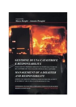 Abbildung von Borghi / Perugini | Gestione di una catastrofe e responsabilità = Management of a disaster and responsibility | 1. Auflage | 2003 | Volume 10 | beck-shop.de