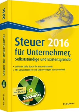 Abbildung von Dittmann / Haderer | Steuer für Unternehmer, Selbstständige und Existenzgründer plus DVD | 1. Auflage | 2015 | 03607 | beck-shop.de