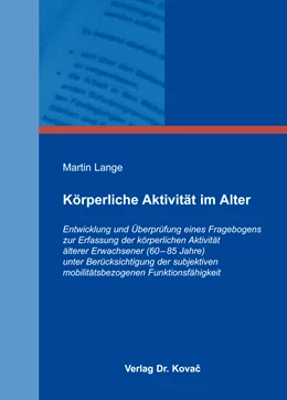 Abbildung von Lange | Körperliche Aktivität im Alter | 1. Auflage | 2016 | 11 | beck-shop.de